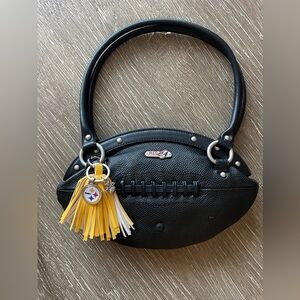 Steelers Black Football Purse